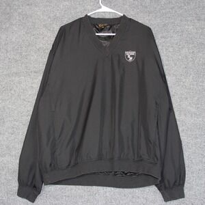 Monterey Club Men XL East Mountain Golf Course Pullover Windbreaker Jacket Black